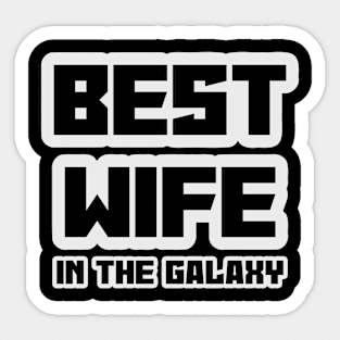 Best Wife Art Sticker